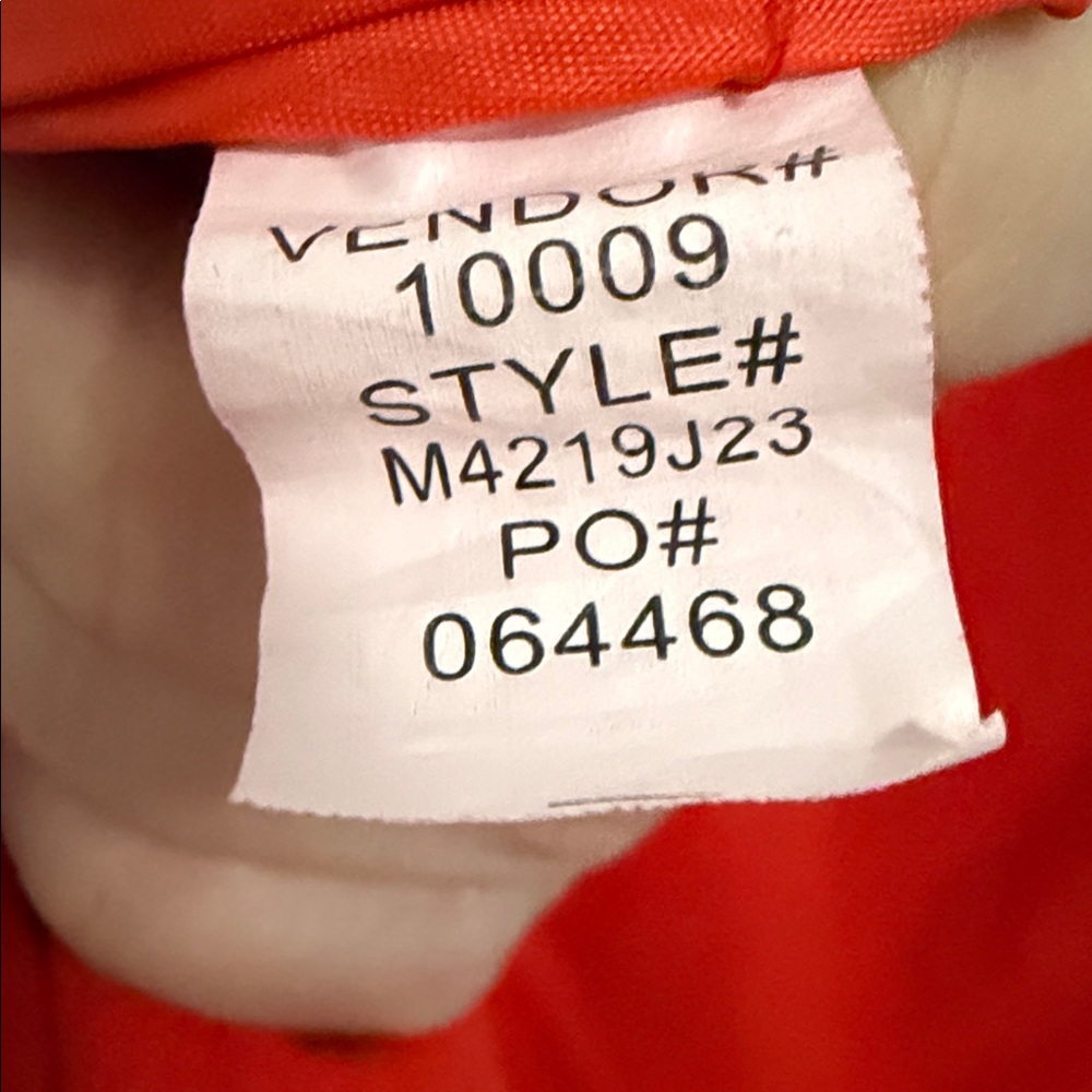 Multiples Red Jacket with Draped Collar Size L - image 7